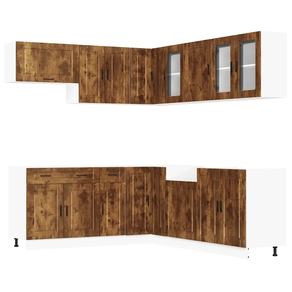 Set Mobili da Cucina 11 pz Porto Rovere Fumo in Truciolato 3314936 - Image 2