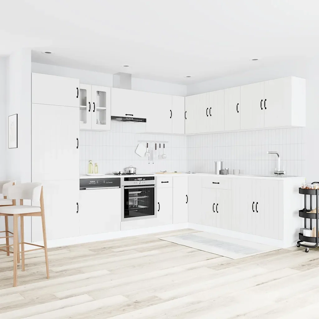 Set Mobili da Cucina 14 pz Lucca Bianchi Legno Multistrato 3314981 - Image 3
