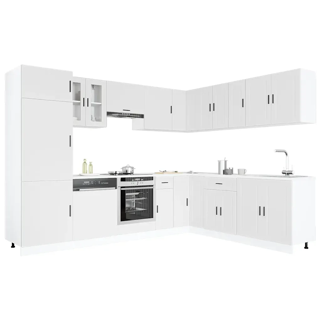Set Mobili da Cucina 14 pz Porto Bianchi Legno Multistrato 3314991