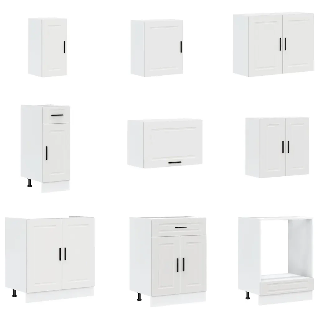 Set Mobili da Cucina 14 pz Porto Bianchi Legno Multistrato 3314991 - Image 4