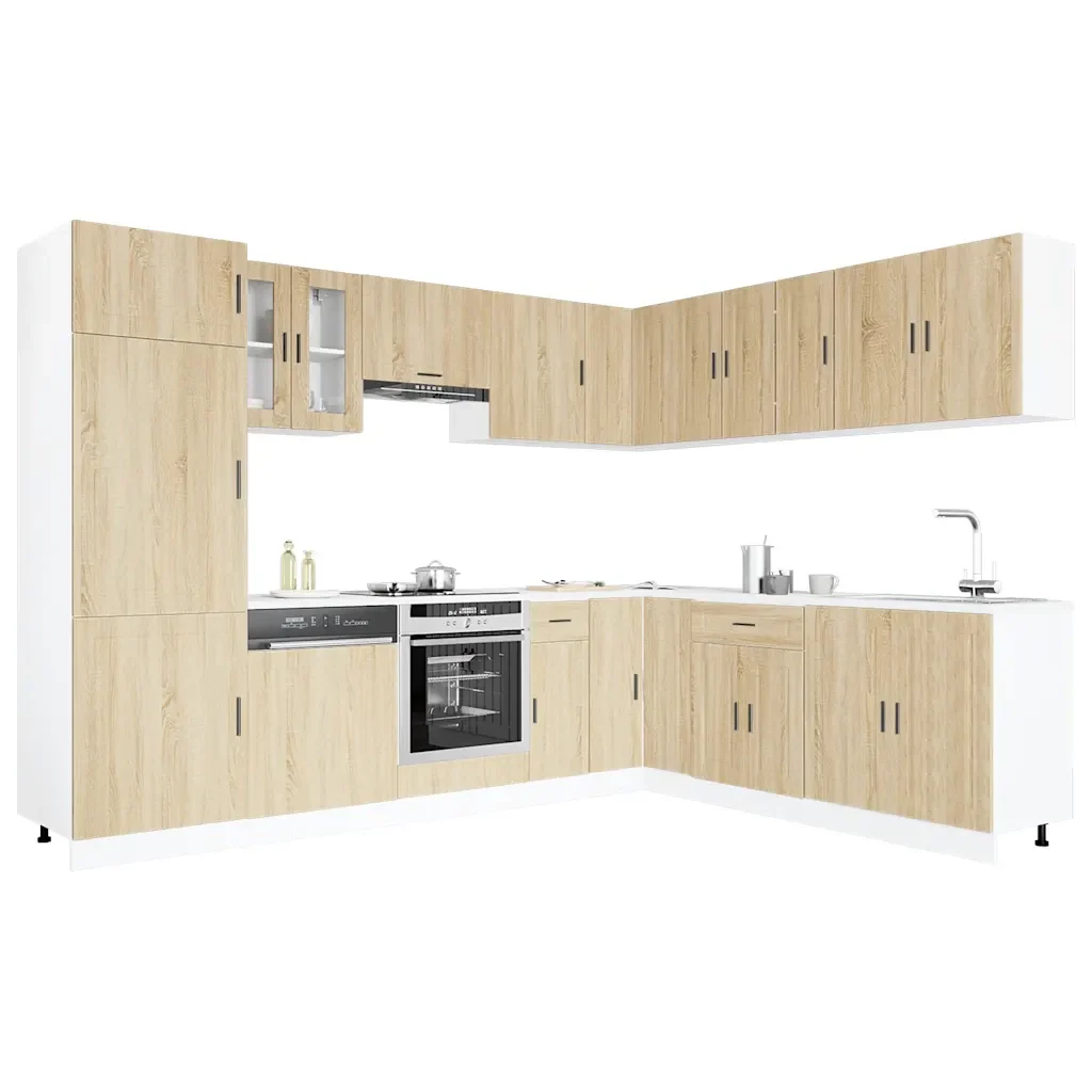 Set Mobili da Cucina 14 pz Porto Rovere Sonoma in Truciolato 3314994