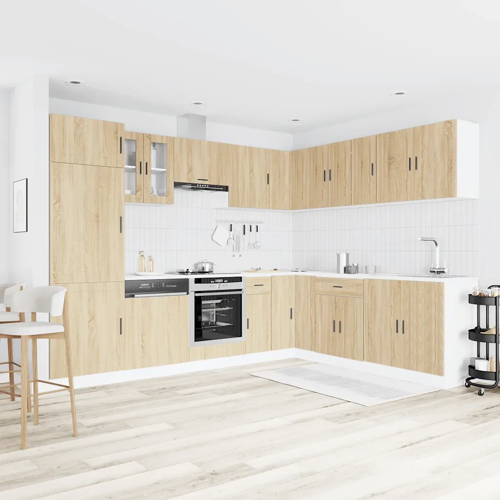 Set Mobili da Cucina 14 pz Porto Rovere Sonoma in Truciolato 3314994 - Image 3