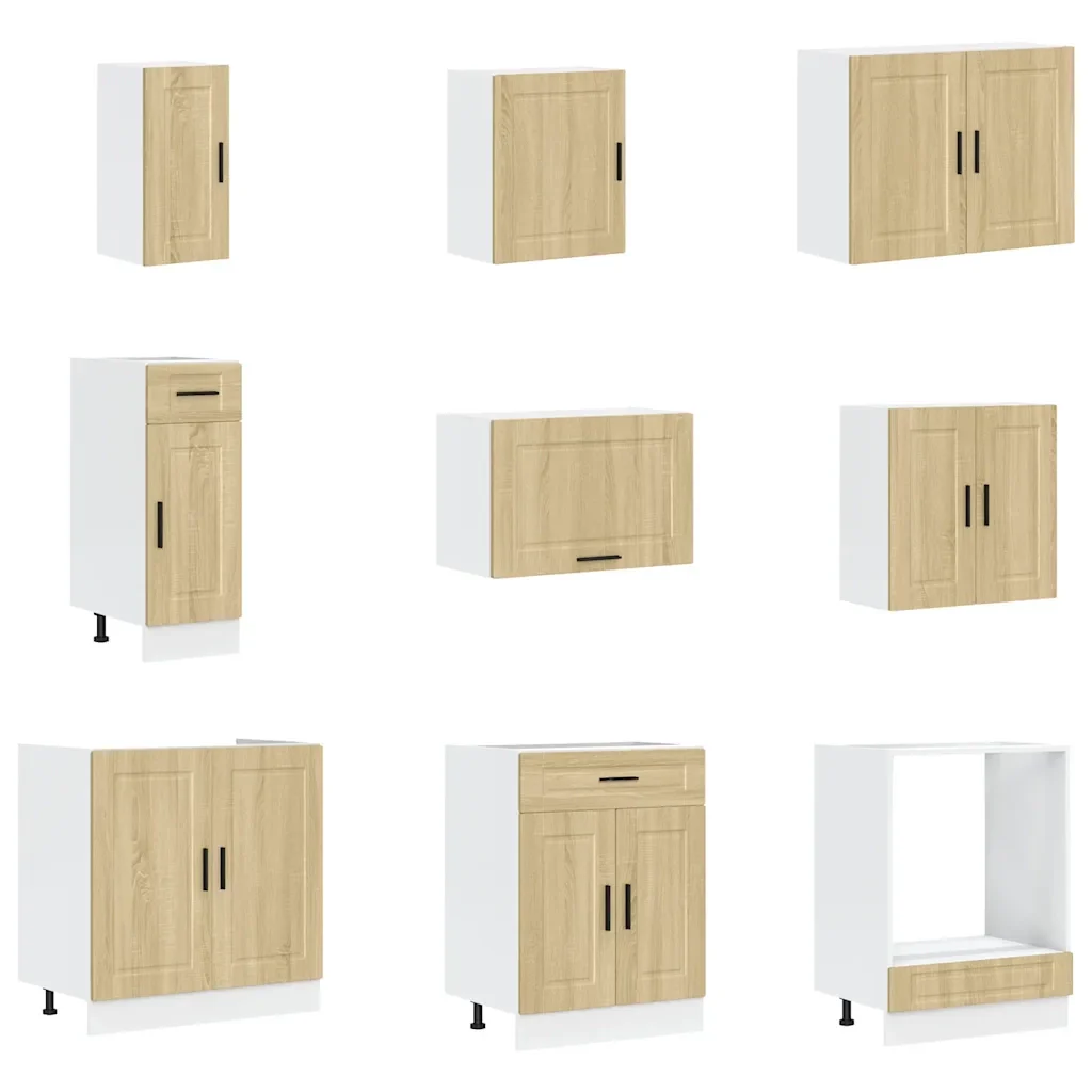 Set Mobili da Cucina 14 pz Porto Rovere Sonoma in Truciolato 3314994 - Image 4