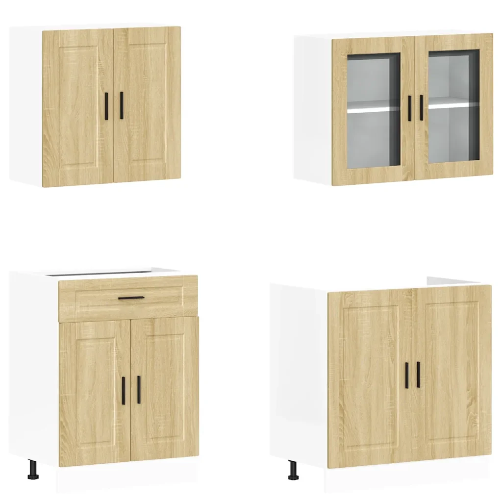 Set Mobili da Cucina 4 pz Porto Rovere Sonoma in Truciolato 3314874 - Image 4