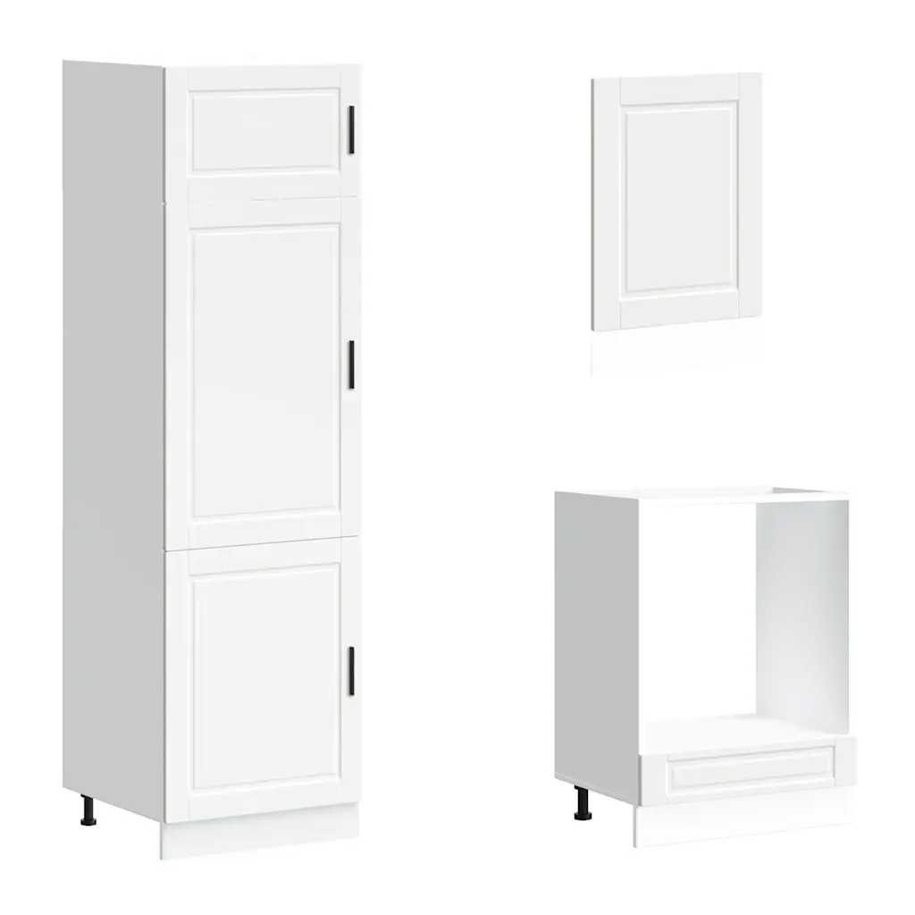 Set Mobili da Cucina 7 pz Kalmar Bianco Legno Multistrato - Image 5