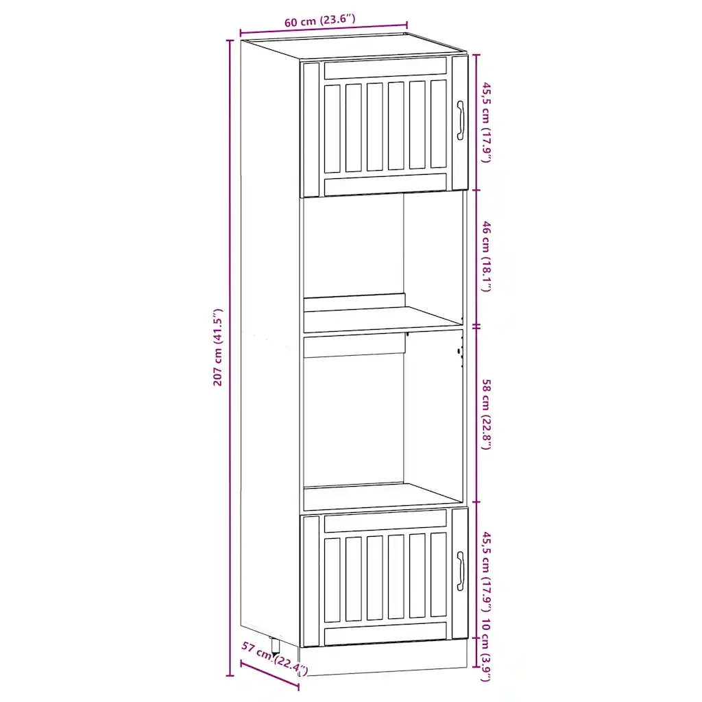 Set Mobili da Cucina 7 pz Kalmar Bianco Legno Multistrato 3314741 - Image 10