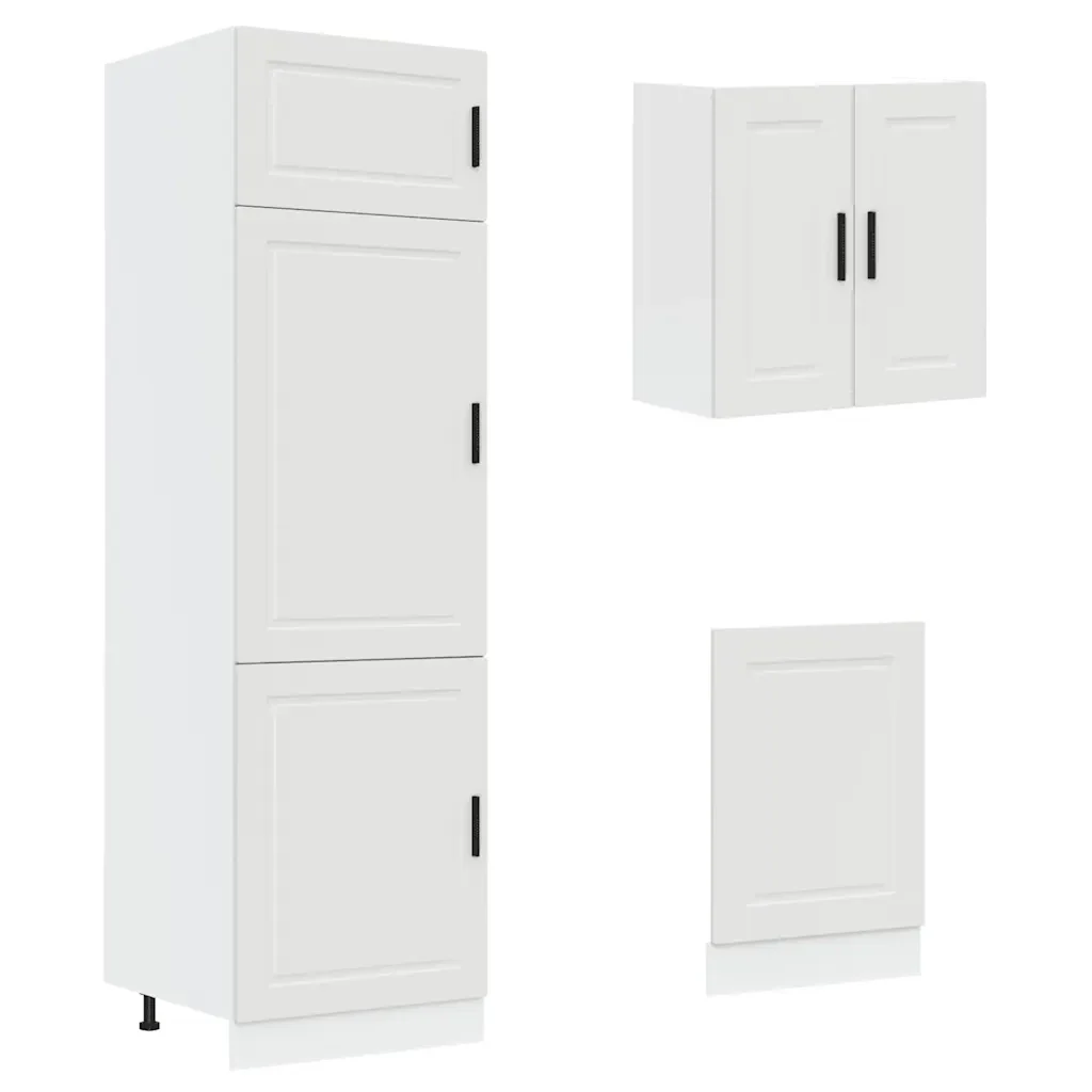 Set Mobili da Cucina 8 pz Porto Bianco Legno Multistrato 3314811 - Image 5