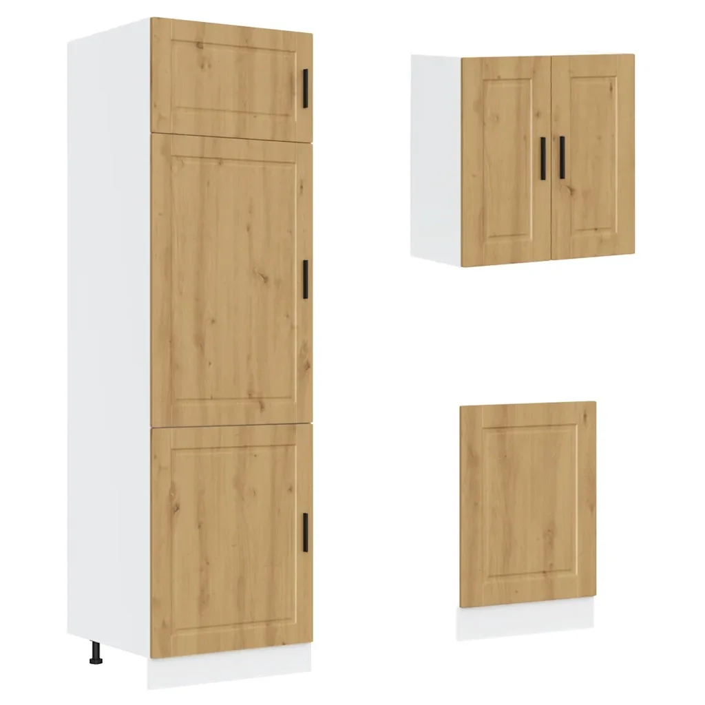 Set Mobili da Cucina 8 pz Kalmar Rovere Artigianale Truciolato 3314820 - Image 5