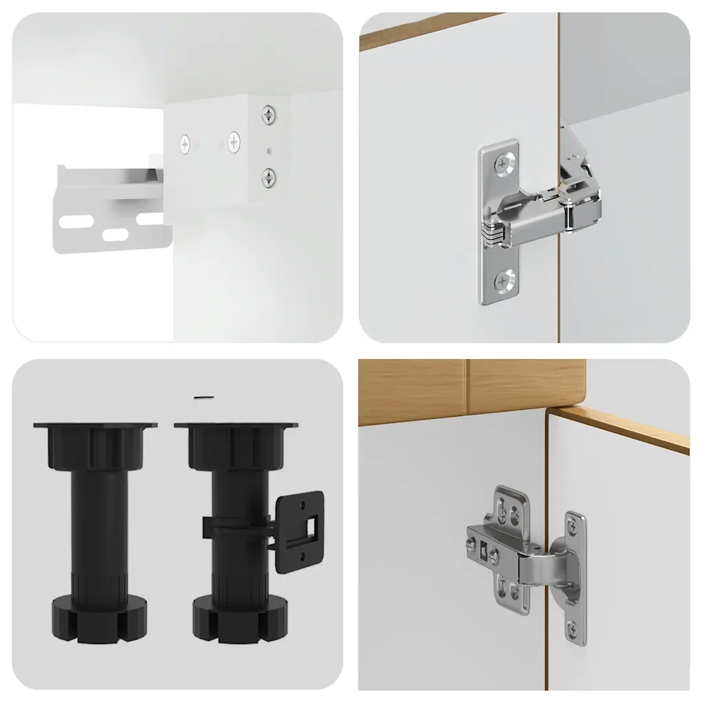 Set Mobili da Cucina 8 pz Kalmar Rovere Artigianale Truciolato 3314820 - Image 7