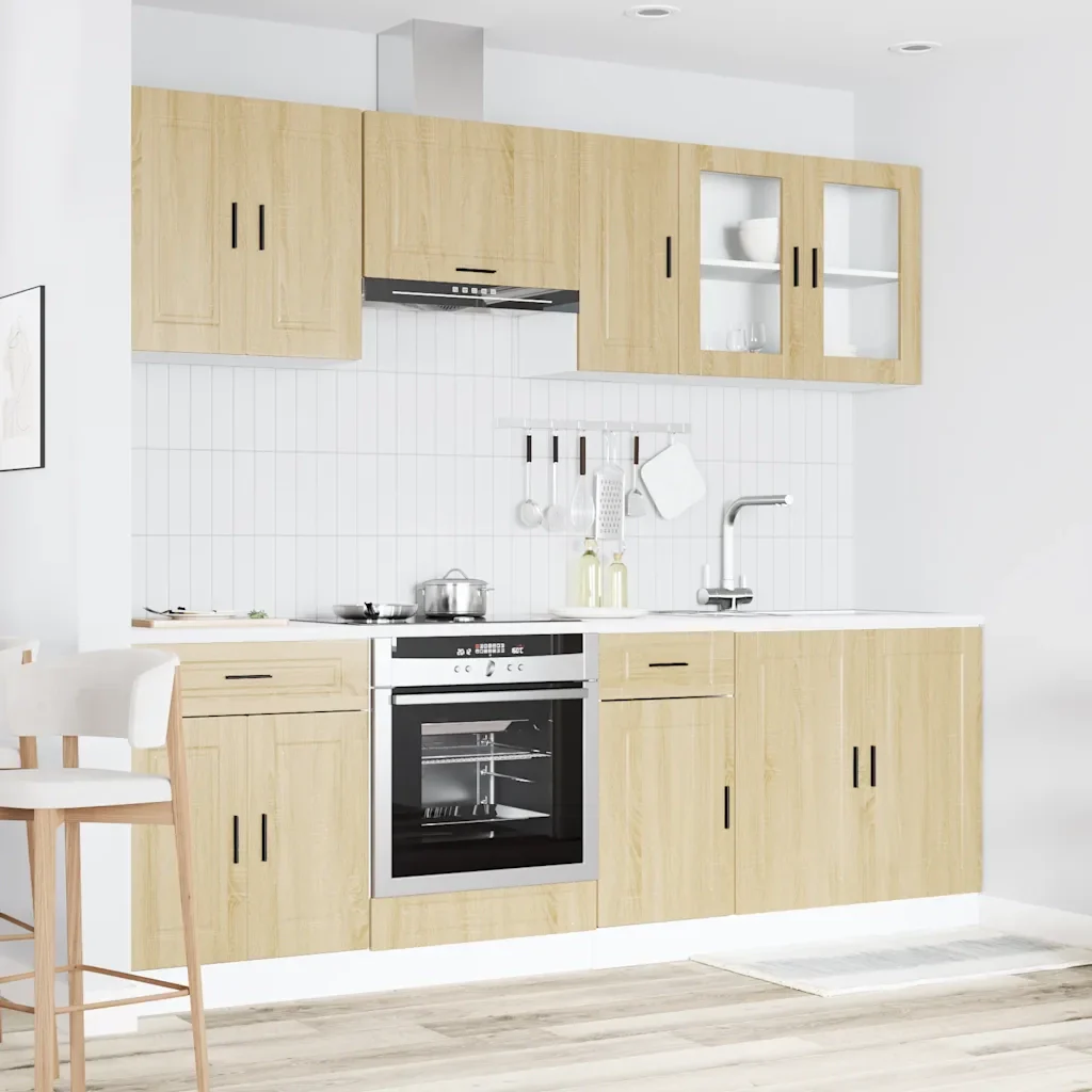 Set Mobili da Cucina 8 pz Kalmar Rovere Sonoma in Truciolato - Image 3