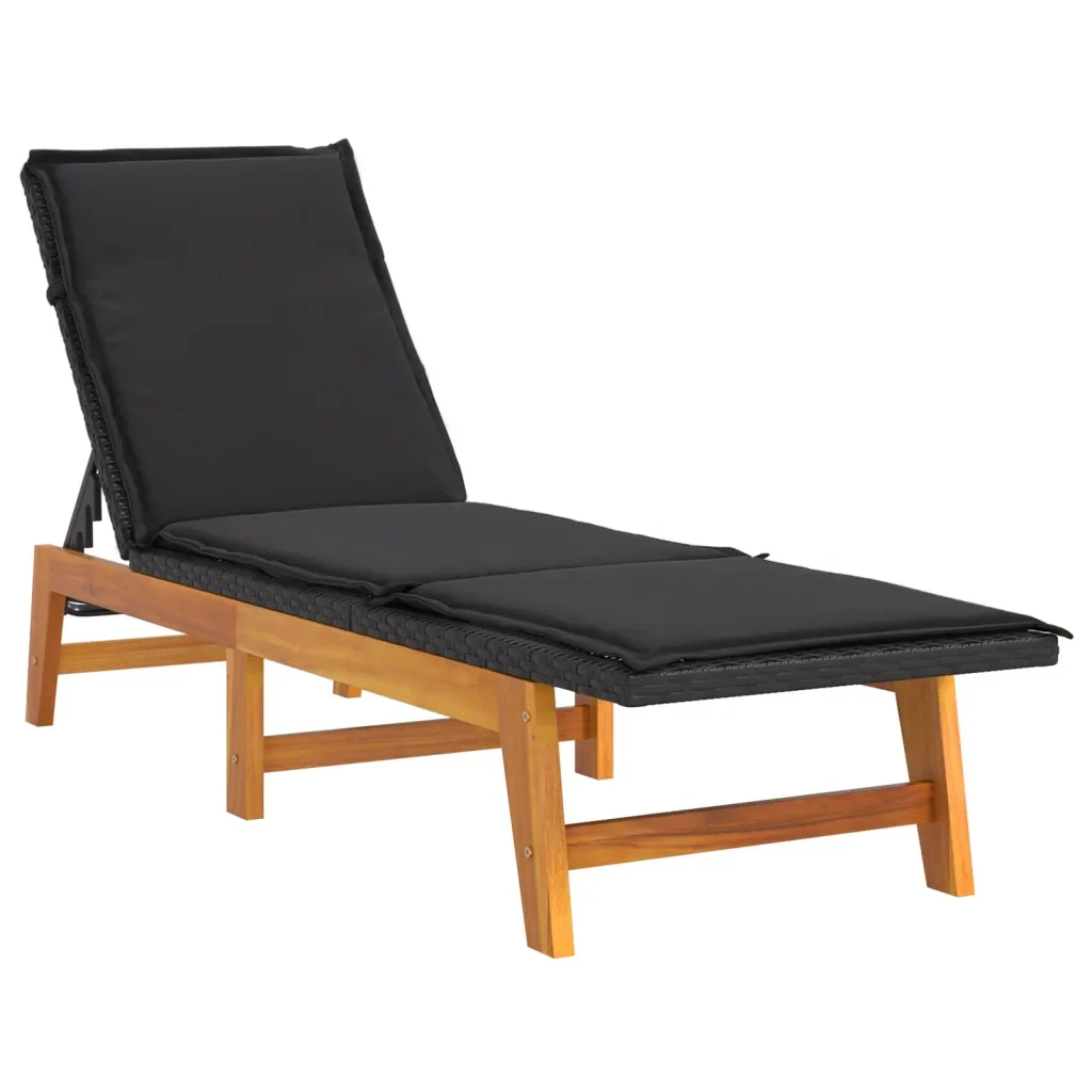 Set Mobili da Giardino 3 pz Polyrattan e Legno Massello Acacia 3154401 - Image 5