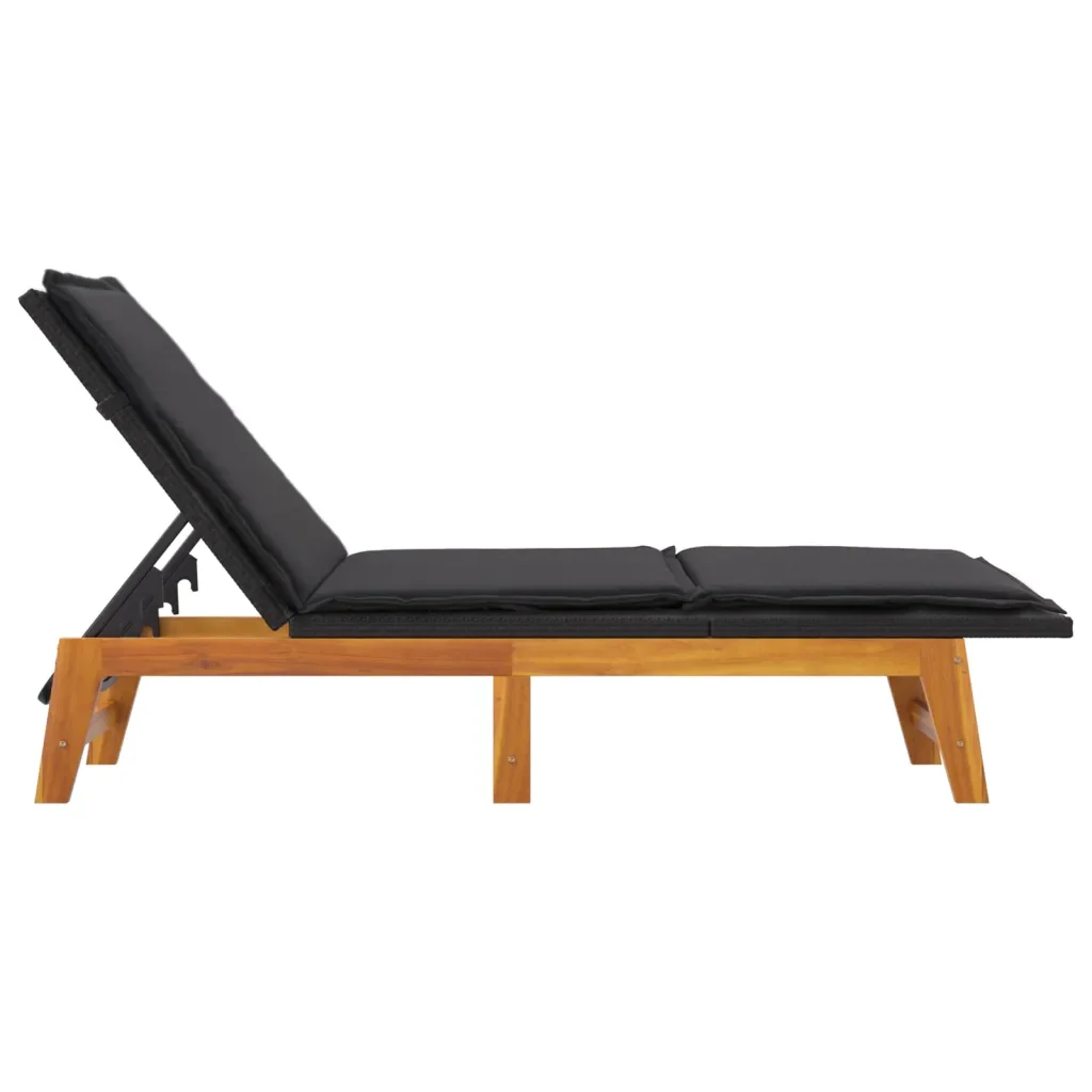 Set Mobili da Giardino 3 pz Polyrattan e Legno Massello Acacia 3154401 - Image 6