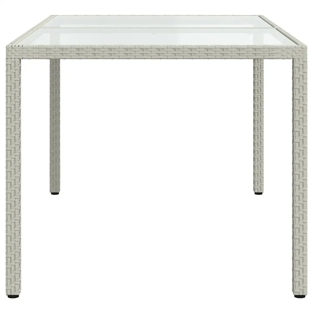 Set Mobili da Giardino 5 pz con Cuscini in Polyrattan Bianco 3094897 - Image 10