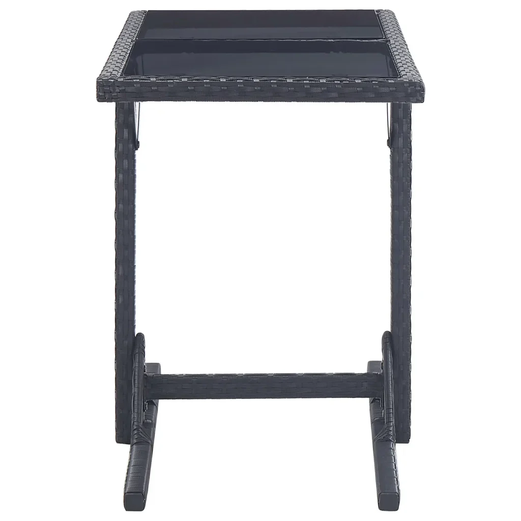 Set Mobili da Pranzo per Giardino 3 pz Nero 3072442 - Image 9