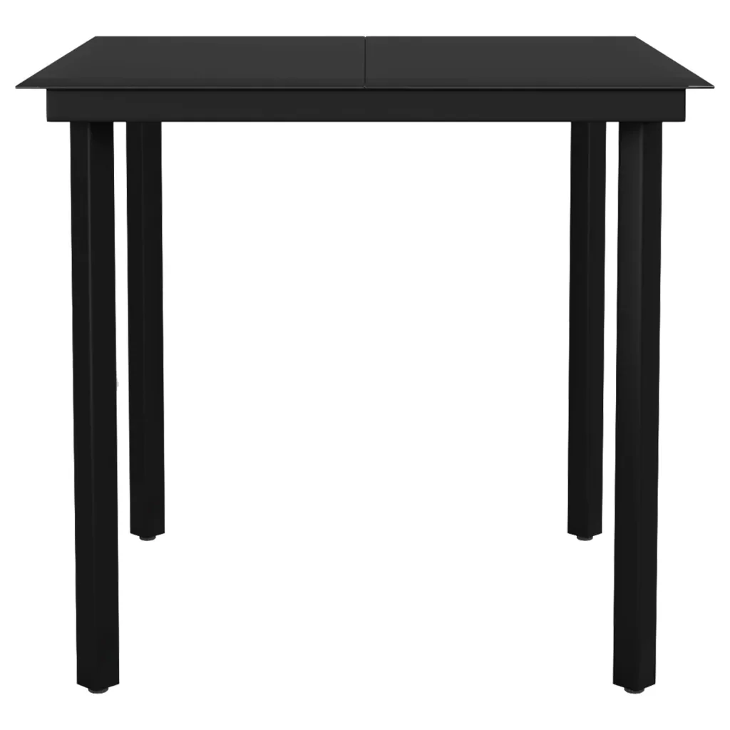 Set Mobili da Pranzo per Giardino 3 pz Nero 3099413 - Image 6