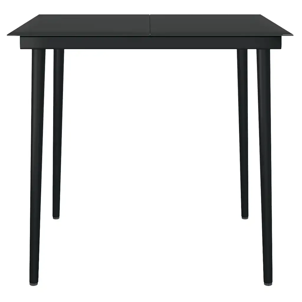 Set Mobili da Pranzo per Giardino 3 pz Nero 3099419 - Image 6