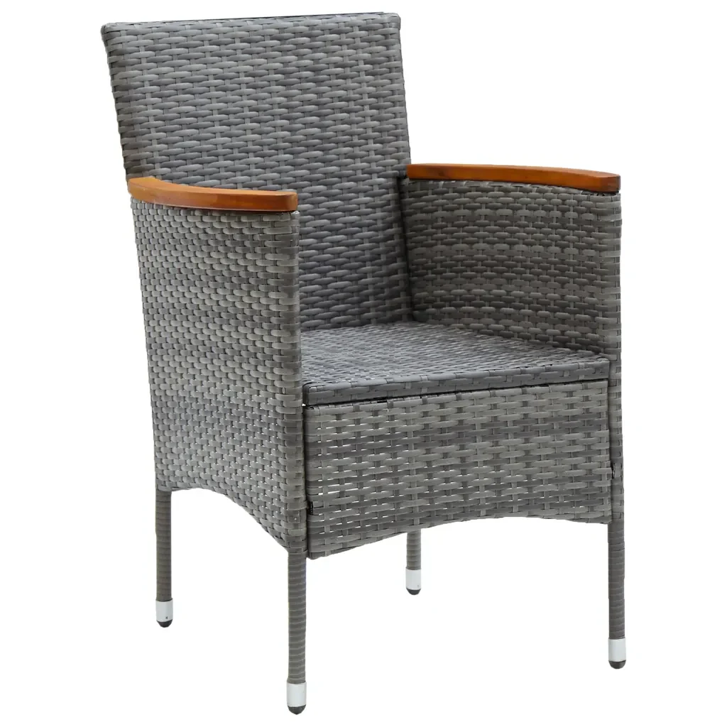 Set Mobili da Pranzo per Giardino 9 pz Grigio 3068805 - Image 9