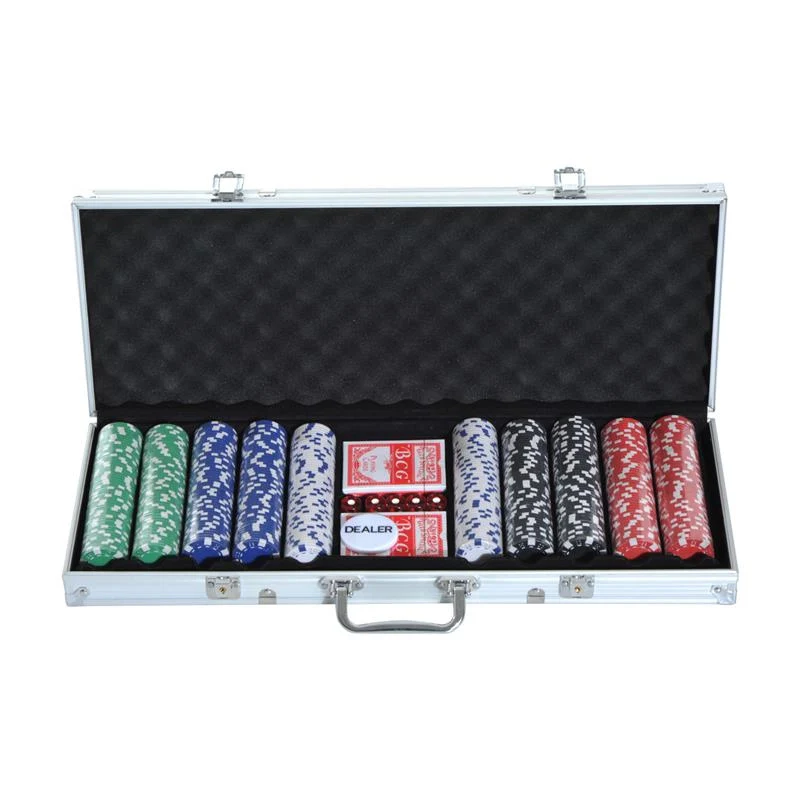 SET POKER VALIGETTA PROFESSIONALE CON 500 FICHES E 2 MAZZI DI CARTE - Image 5