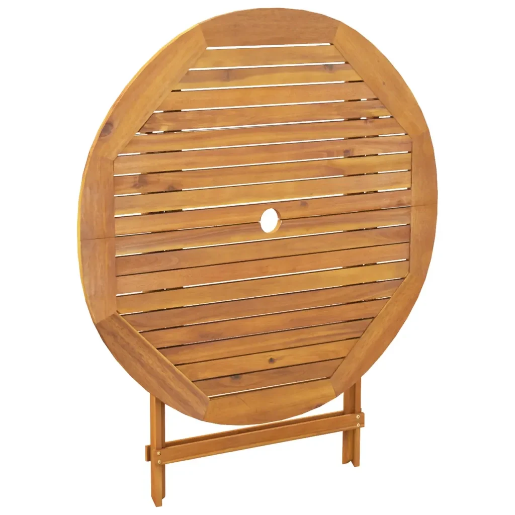 Set Pranzo da Giardino 5 pz Beige Polyrattan e Legno Massello 3281768 - Image 8
