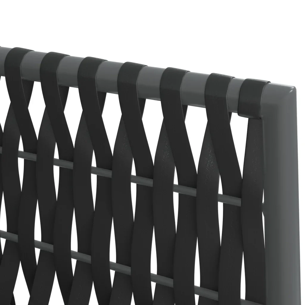 Set Pranzo da Giardino 5pz con Cuscini in Polyrattan e Acciaio 3187059 - Image 8