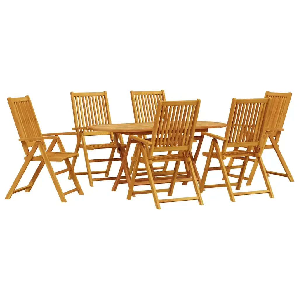 Set da Pranzo per Giardino 7 pcs Marrone 3375727 - Image 2