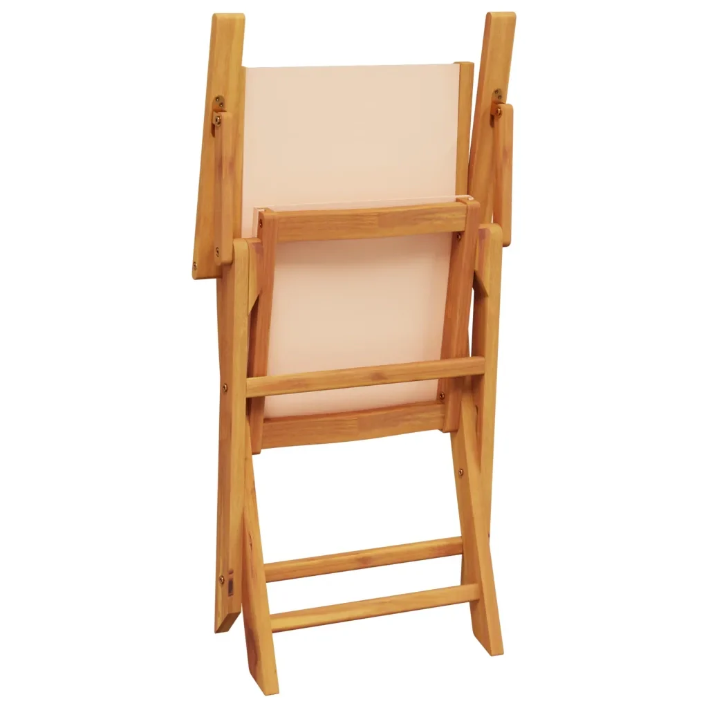 Set Pranzo da Giardino 7 pz Beige in Tessuto e Legno Massello 3281715 - Image 7