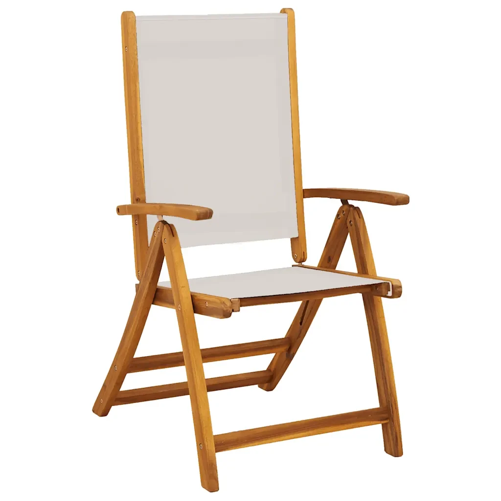 Set Pranzo da Giardino 7pz Legno Massello di Acacia e Textilene 3279284 - Image 4