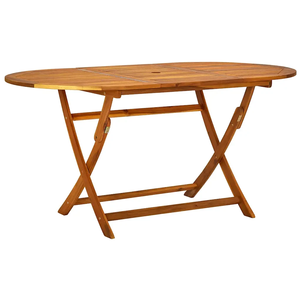 Set Pranzo da Giardino 7pz Legno Massello di Acacia e Textilene 3279312 - Image 3