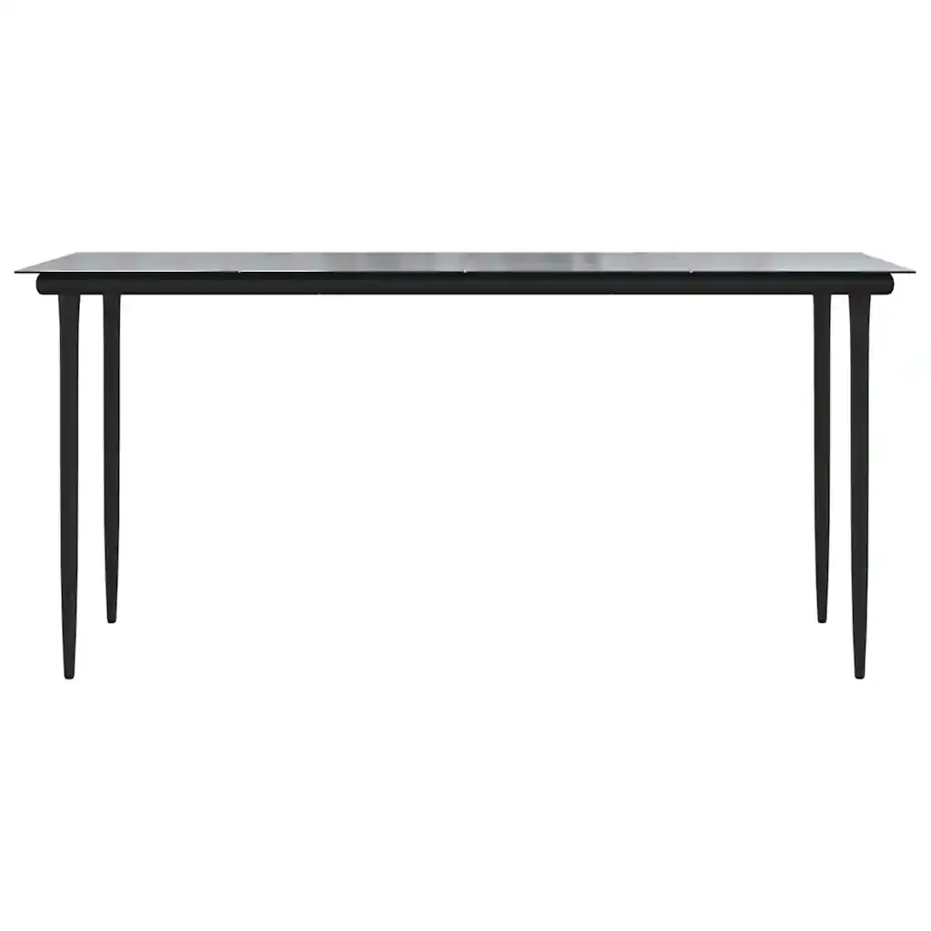 Set Pranzo da Giardino 7pz Marrone Polyrattan Vetro - Image 8