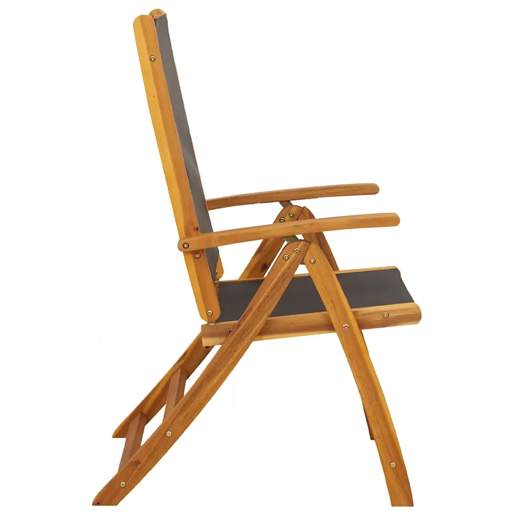 Set Pranzo da Giardino 9pz Legno Massello di Acacia e Textilene 3279257 - Image 5