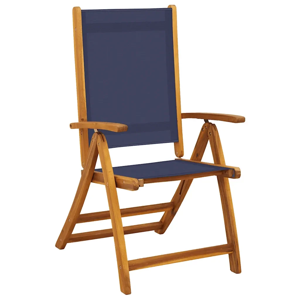 Set Pranzo da Giardino 9pz Legno Massello di Acacia e Textilene 3279299 - Image 4