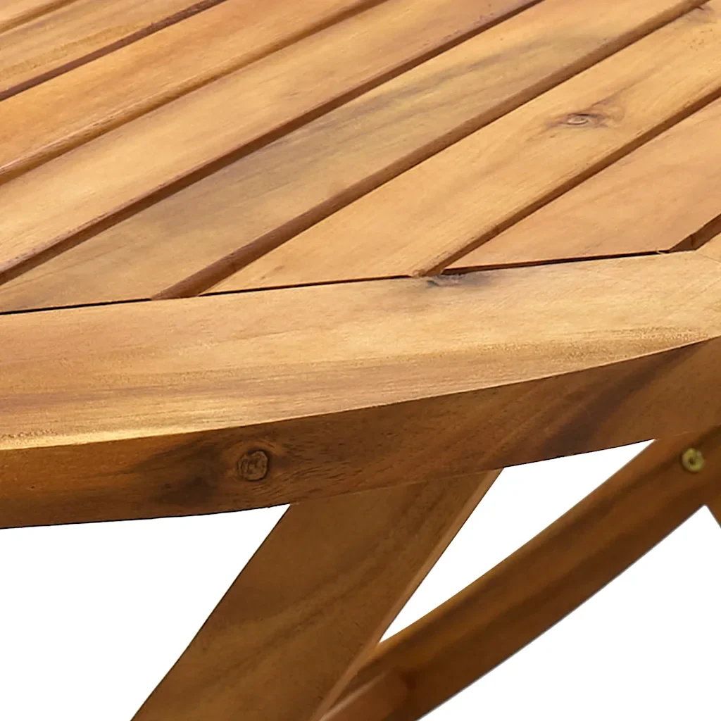Set Pranzo da Giardino 9pz Legno Massello di Acacia e Textilene 3279299 - Image 9