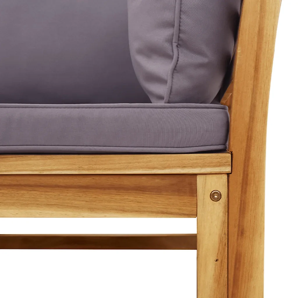 Set Salotto da Giardino 2 pz con Cuscini Legno Massello Acacia 366498 - Image 6