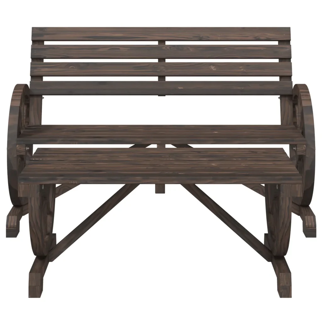 Set Salotto da Giardino 2 pz in Legno Massello di Abete 365106 - Image 3
