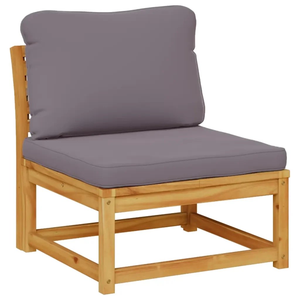Set Salotto da Giardino 7 pz con Cuscini Legno Massello Acacia 3214323 - Image 3