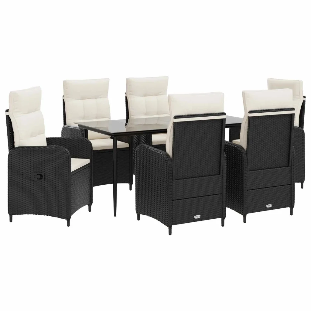 Set Tavolo da Salotto con cuscino con cuscino 7 pcs 3422463