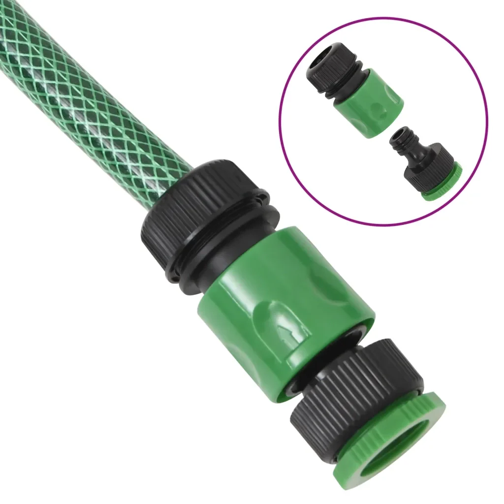 Set Tubo da Giardino con Raccordi Verde 0,75" 100 m in PVC 154386 - Image 5
