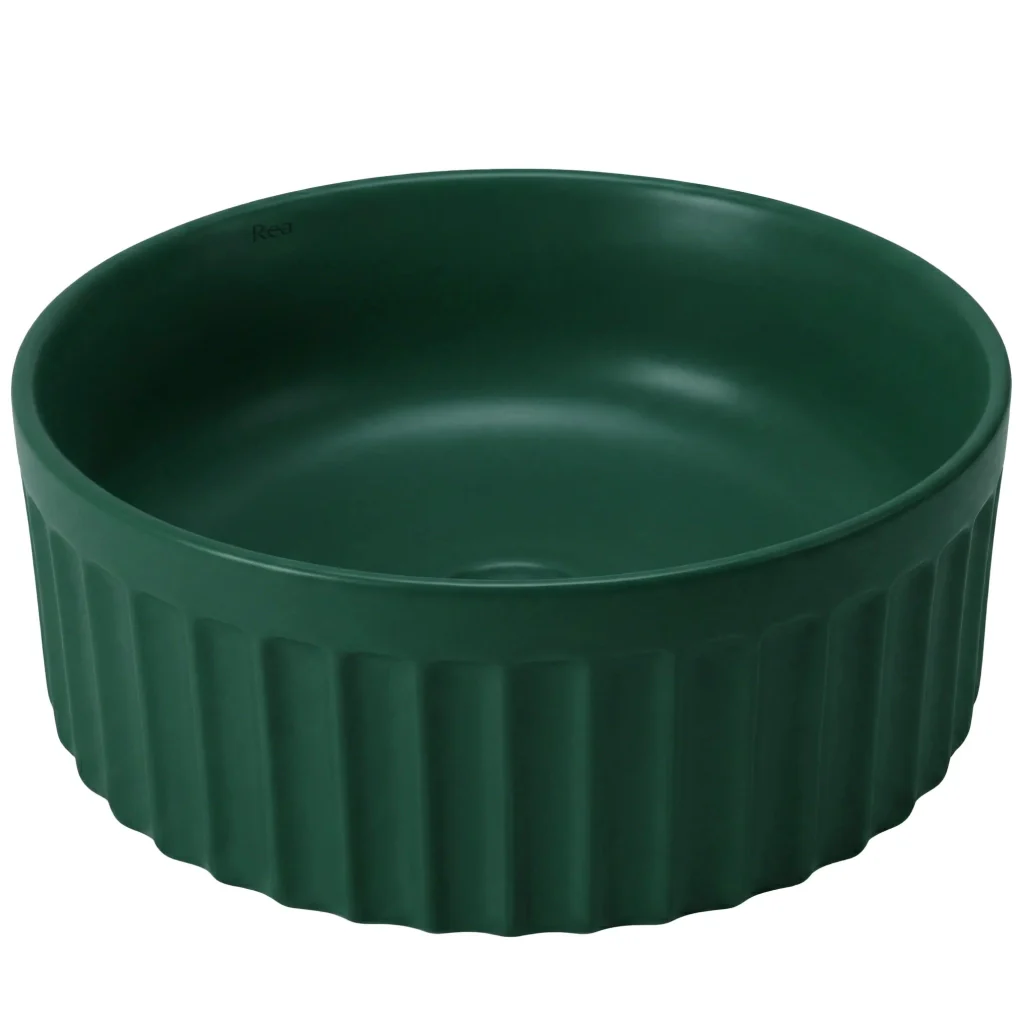 Set: Wc Sospeso + Lavabo Da Appoggio Rea Duo Matcha Matt - Image 4