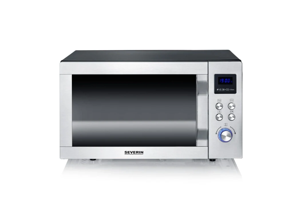 Severin MW 7777 forno a microonde Superficie piana Microonde con grill 25 L 900 W Nero, Acciaio inossidabile - Image 4