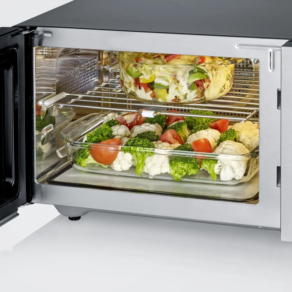 Severin MW 7777 forno a microonde Superficie piana Microonde con grill 25 L 900 W Nero, Acciaio inossidabile - Image 5