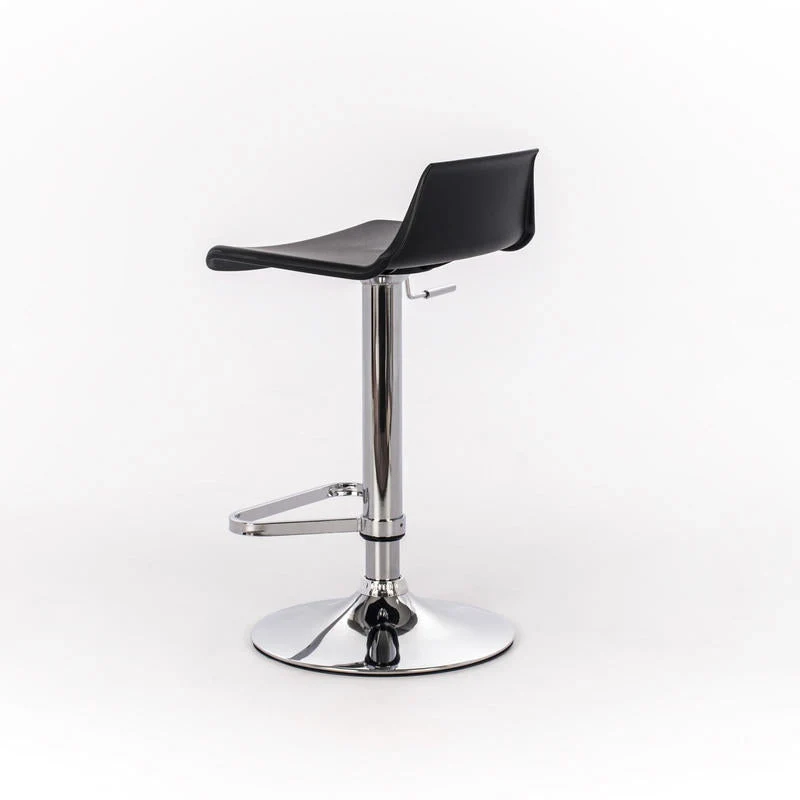 Sgabello Bar 39x41xH72/94 cm in Polipropilene Fred Nero - Image 3