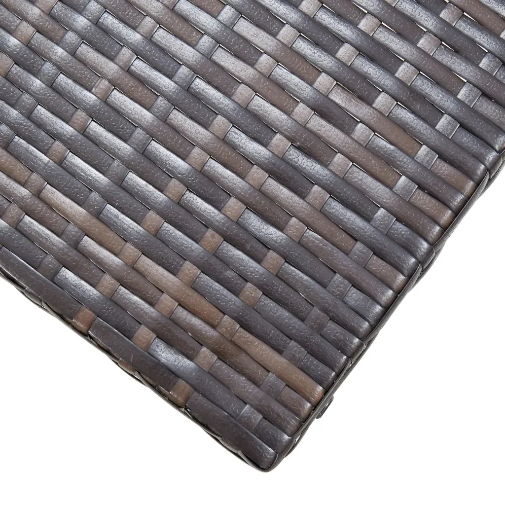 Sgabello Pieghevole in Polyrattan Marrone 45772 - Image 4