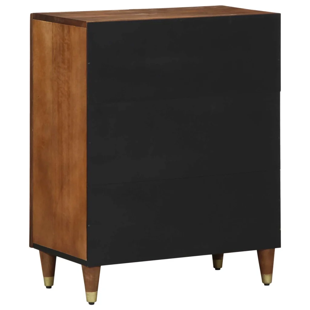 Credenza Marrone 60 x 33 x 75 cm Legno di mango massello 4018738 - Image 5