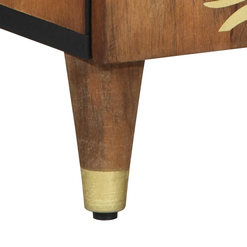 Credenza Marrone 60 x 33 x 75 cm Legno di mango massello 4018738 - Image 8