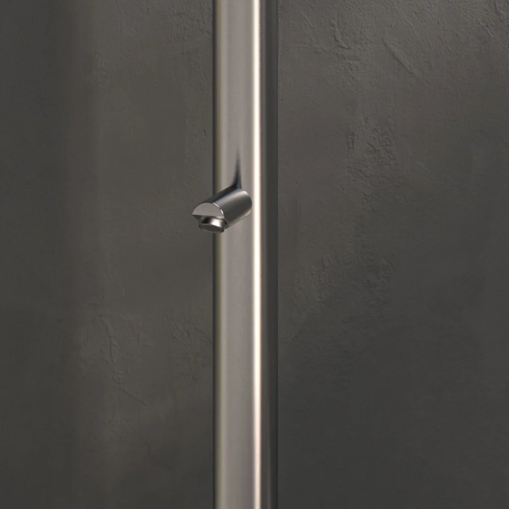 SINED Doccia Esterna Inox Satinato in Acciaio 316L 244 cm di Altezza 6 cm di Diametro Con Sistema Cbox Ideale per Ambienti Marini e Piscine Modello Olbia - Image 4
