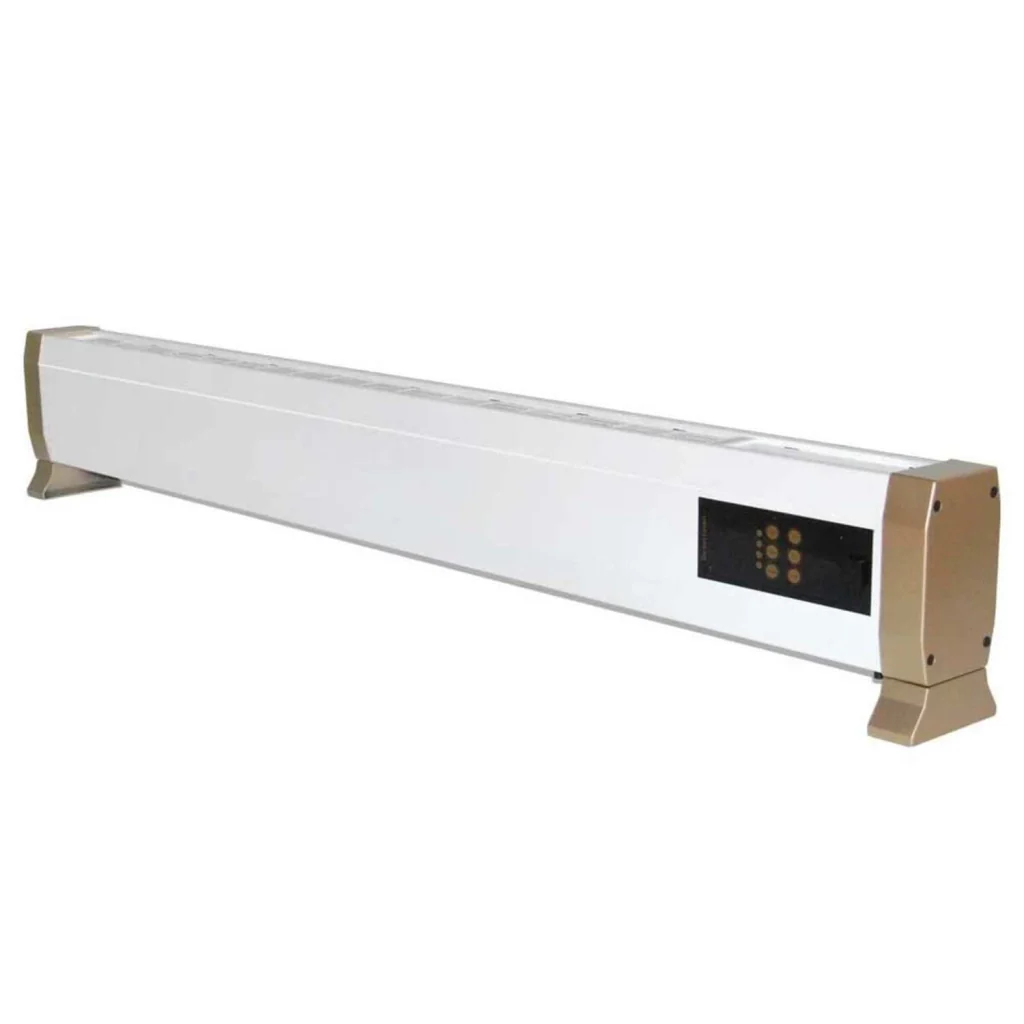 Sined Riscaldatore Da Pavimento 1800 Stufa Da Pavimento Elettrica Da 1800w Bianco Stufetta Per Pavimento e Battiscopa 1800w Con Telecomando Incluso - Image 2