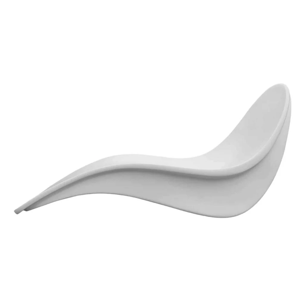 Sined Venere Chaise Longue In Vetroresina Forma Anatomica Perfetta Per Il Massimo Comfort Bianca - Image 4
