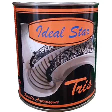 SMALTO ANTIRUGGINE 'TRIS' IDEAL STAR 0,750 lt - Blu - IDEAL STAR