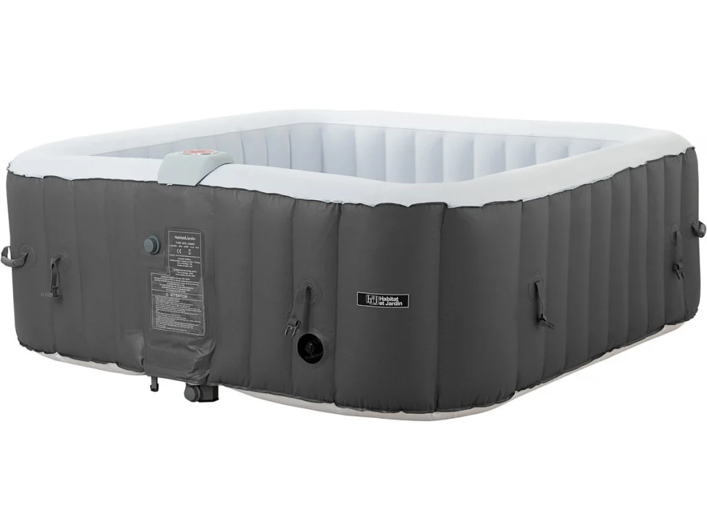 Spa gonfiabile "RIVIERA" in PVC - 6 posti - Grigio/bianco - Image 3