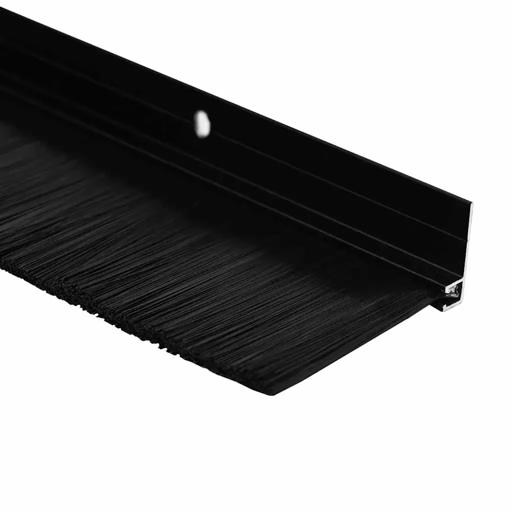 Spazzole per porte a vite 2 pcs Nero 100 cm Lega di alluminio 42019595 - Image 10